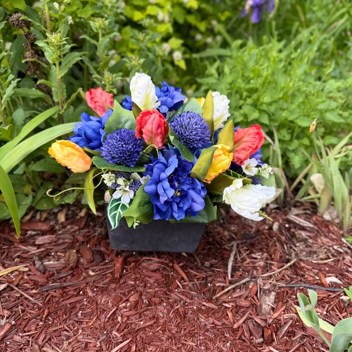 Faux Graveside Arrangement
