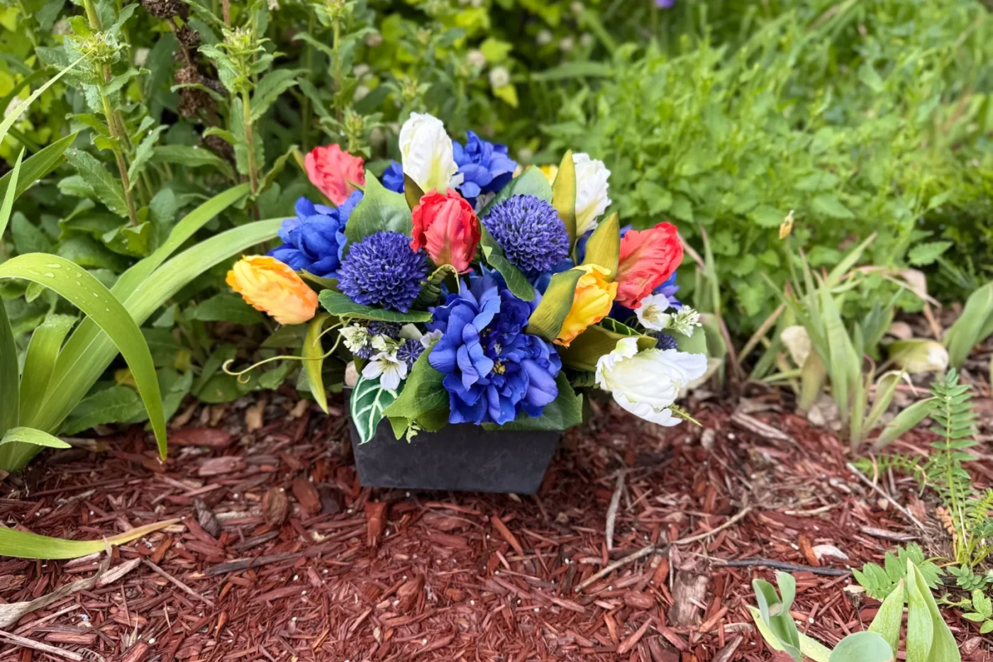 Faux Graveside Arrangement