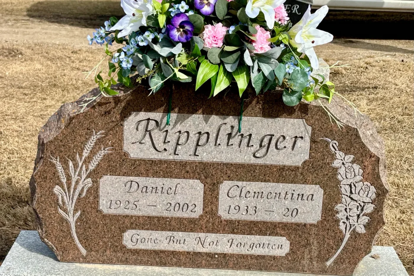 Faux Graveside Arrangement