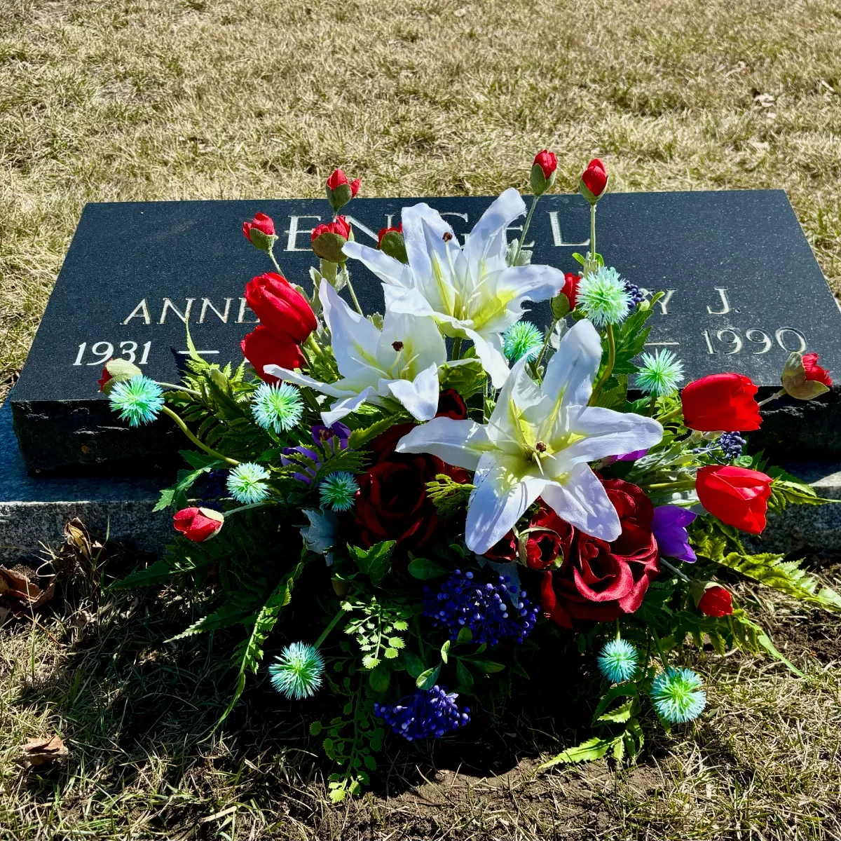 Faux Graveside Arrangement